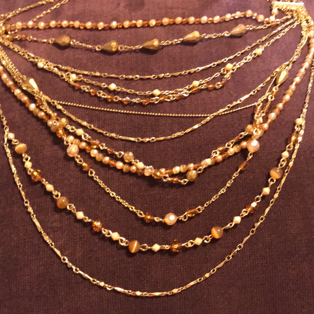 Avon Luxurious multi strand necklace earrings set - Picture 3 of 5